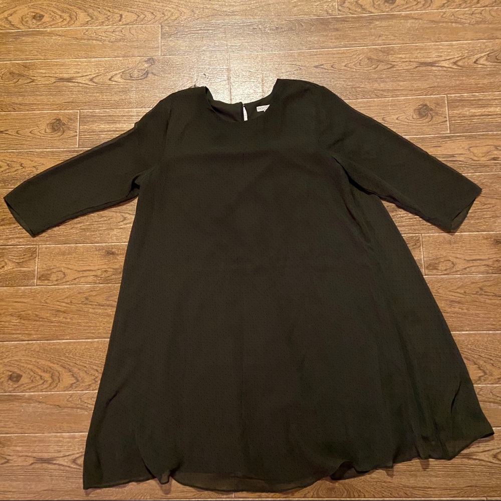 New York & Company Eva Mendes | Brown dot dress